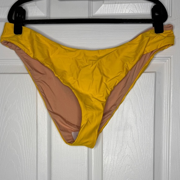 J. Crew NWT Curved-Waist Cheeky Bikini Bottom Warm Maize Size XXL - Picture 4 of 7